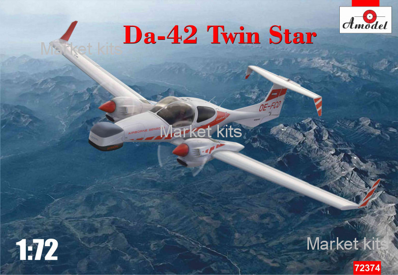 

Легкий многоцелевой самолет Da-42 Twin Star 1:72 AMODEL (AMO72374)