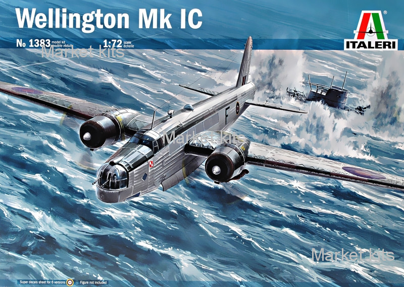 

Бомбардировщик Wellington Mk.IC 1:72 ITALERI (IT1383)