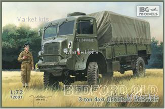 

Bedford QLD 3 ton 4x4 General service 1:72 IBG Models (IBG72001)