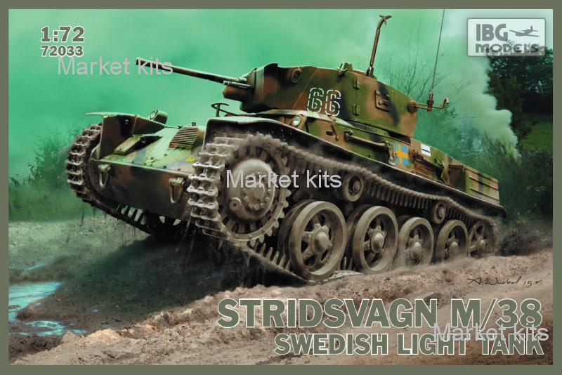 

Шведский легкий танк Stridsvagn M/38 1:72 IBG Models (IBG72033)