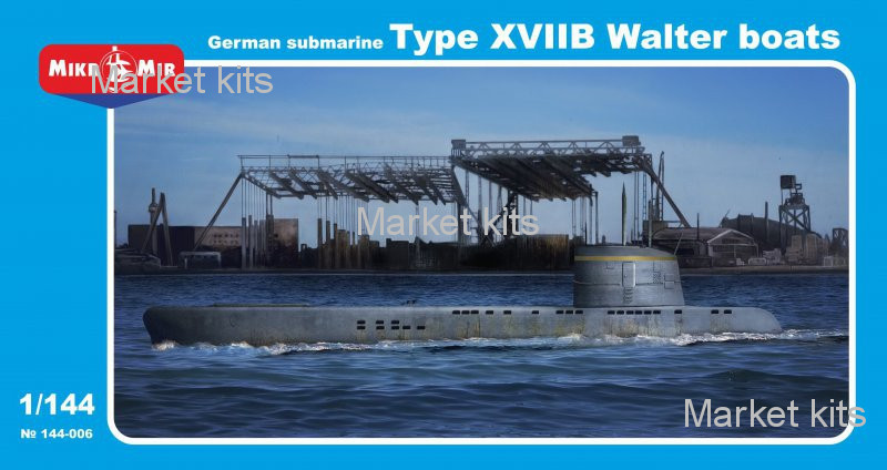 

Подводная лодка типа XVIIB 1:144 Micro-Mir (MM144-006)