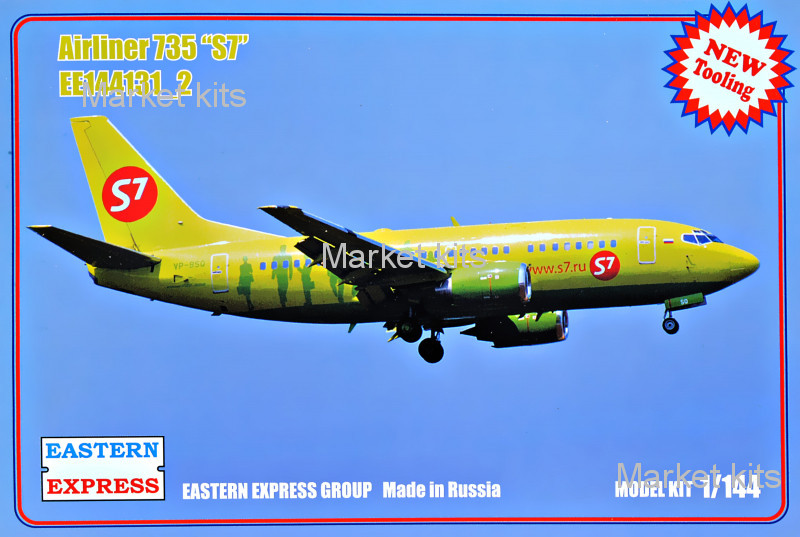 

Пассажирський самолет Airliner 735 S7 1:144 Eastern Express (EE144131-02)