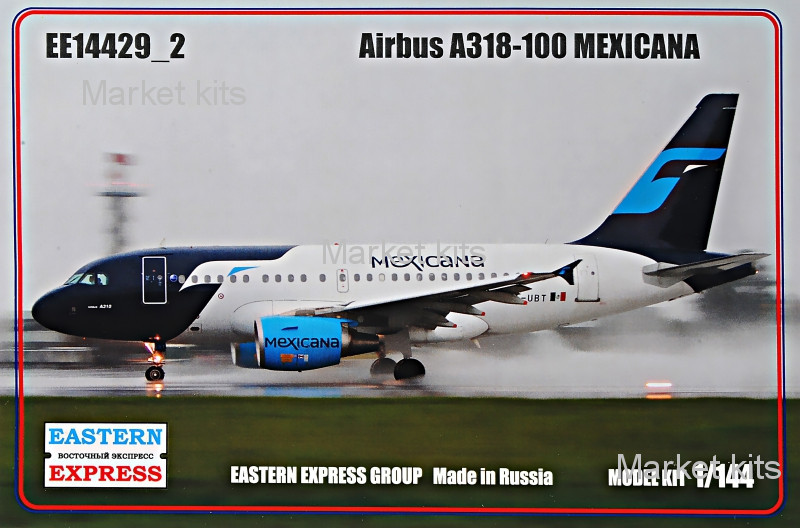 

Пассажирский авиалайнер Airbus A318-100, Mexicana 1:144 Eastern Express (EE14429-02)