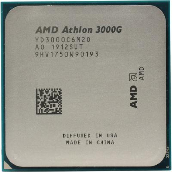 

Процессор AMD Athlon 3000G 3.5GHz (4MB 35W AM4) Tray (YD3000C6M2OFB)