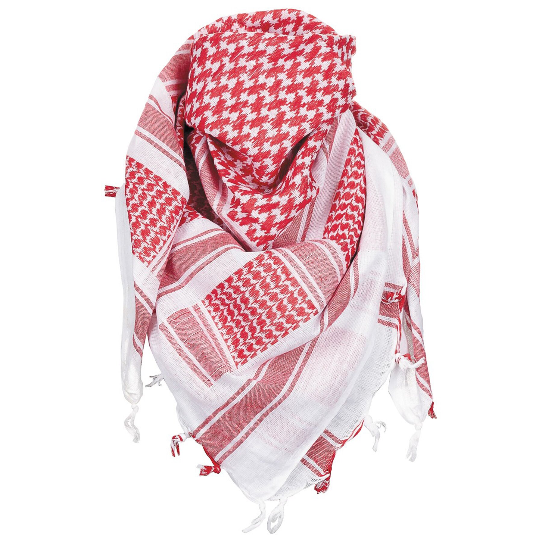 

Шарф арафатка (Шемаг) Scarf, "Shemagh", 115X110CM red-white Красный/Белый