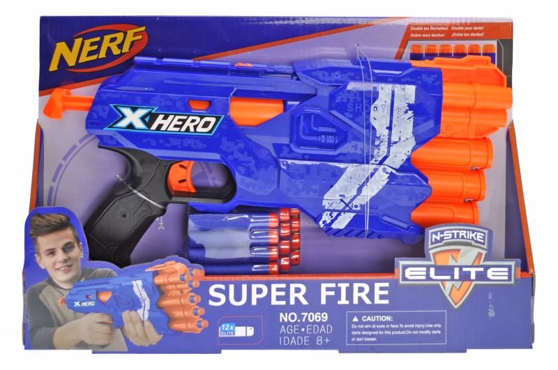 

Бластер "NERF" на поролонових патронах в кор. 40*24*6см
