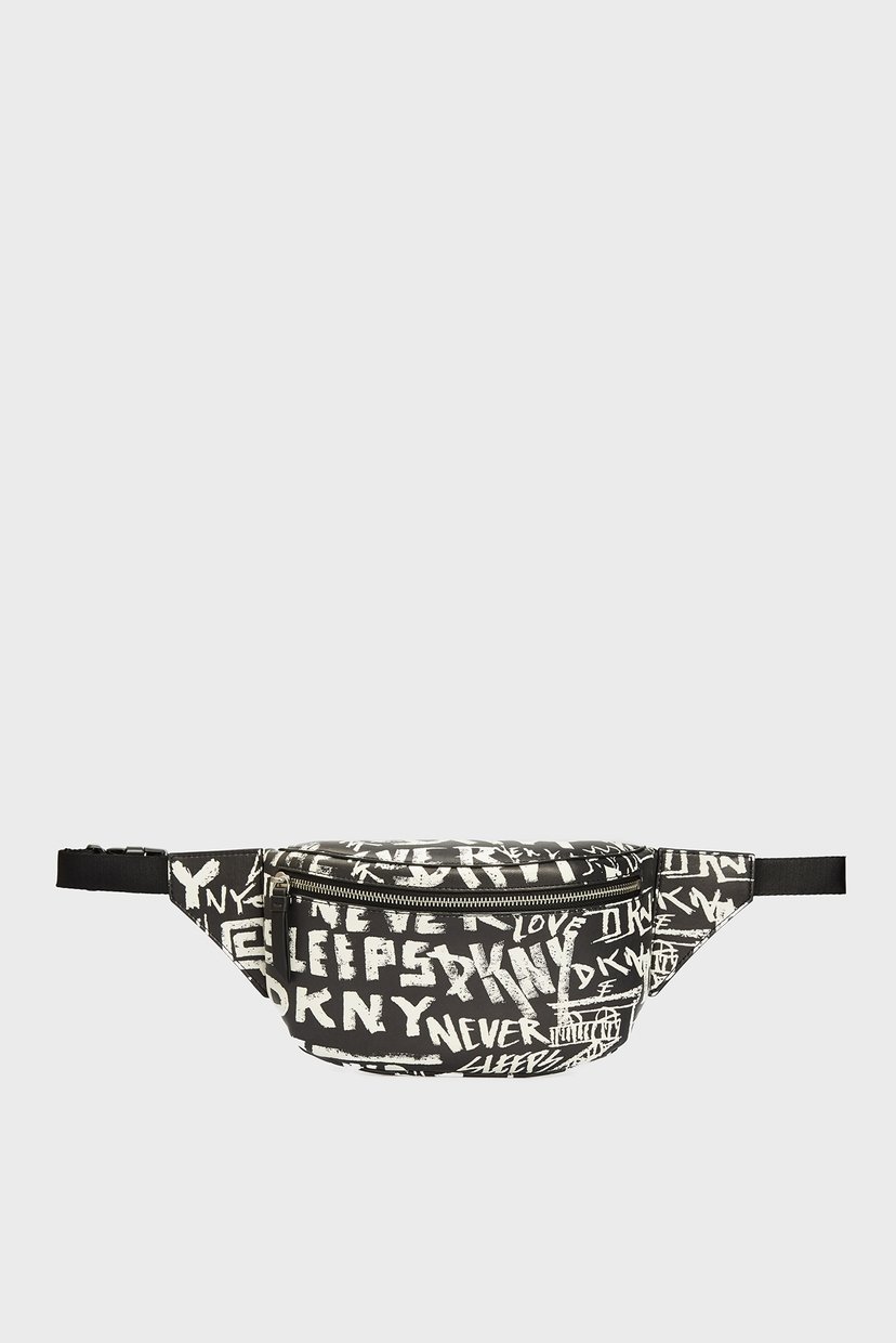 

Женская черная поясная сумка TILLY DKNY OS R11II548