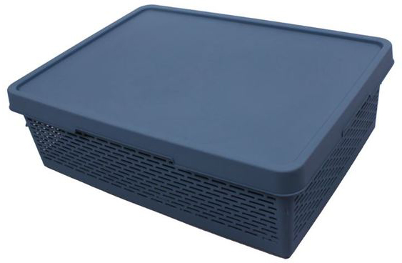 

Корзина для хранения с крышкой Qutu Q-Basket Blue 36 л (Q-BASKET д/хранения с/к BLUE 36л)