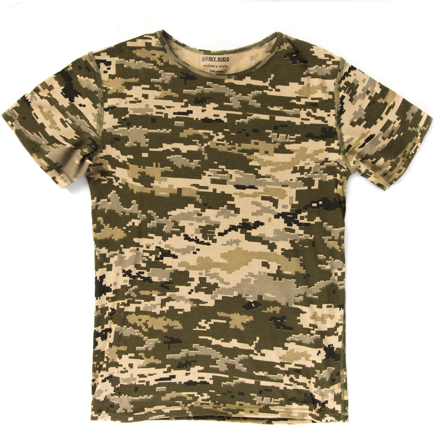

Футболка детская камуфлированная ARMY KIDS камуфляж Пиксель 128 см