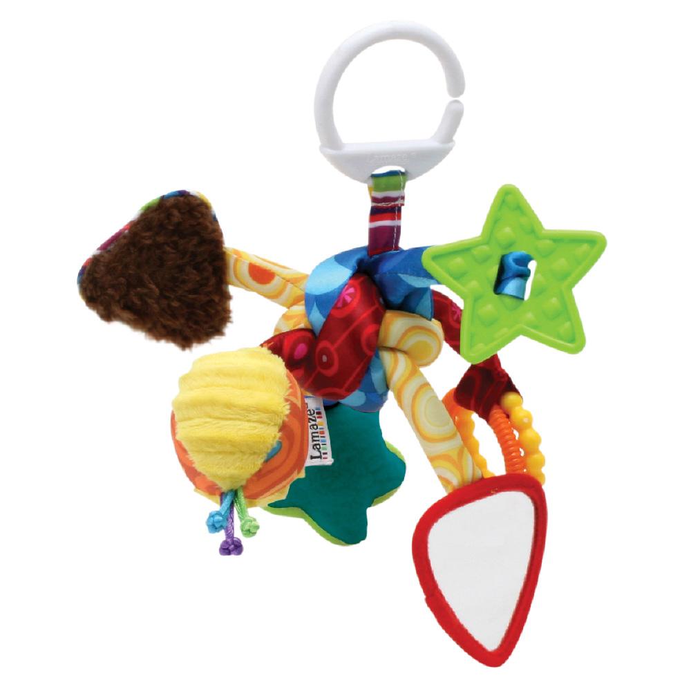 

Игрушки для колясок и автокресел Lamaze Развивающая подвесная игрушка для малышей «Узелок» (LC27128)