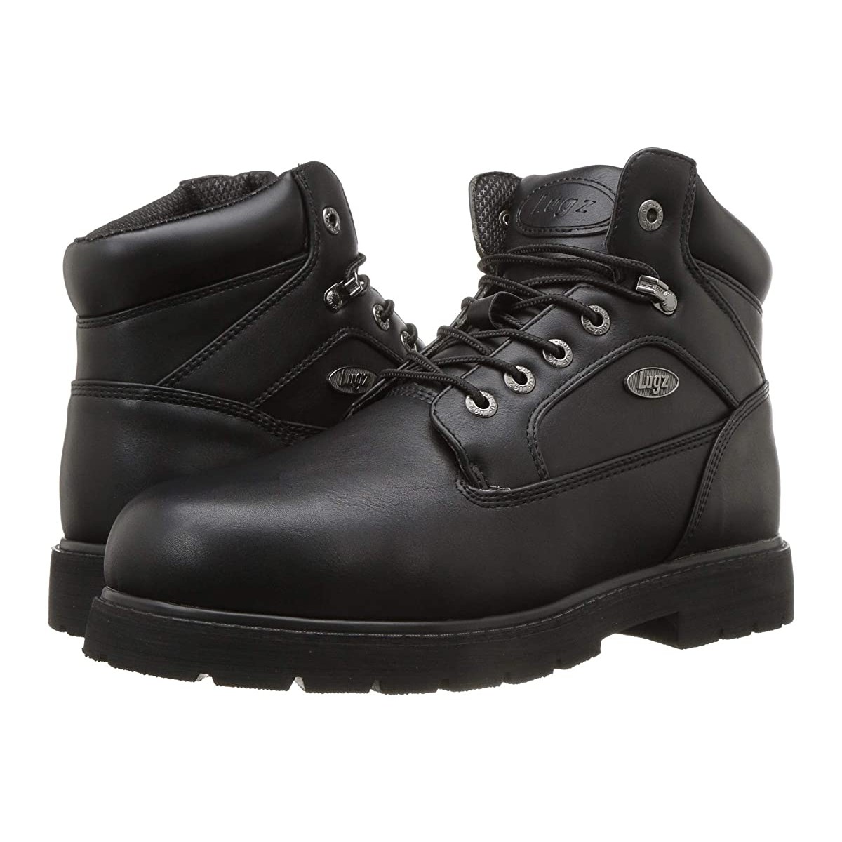 

Ботинки Lugz Mortar Mid Steel Toe Chukka Boot Black, 40.5 (255 мм)