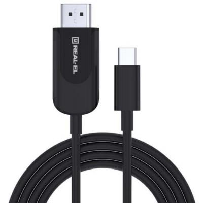 

Переходник USB Type-C to HDMI 1.8m CHD-180 4K 60Hz REAL-EL