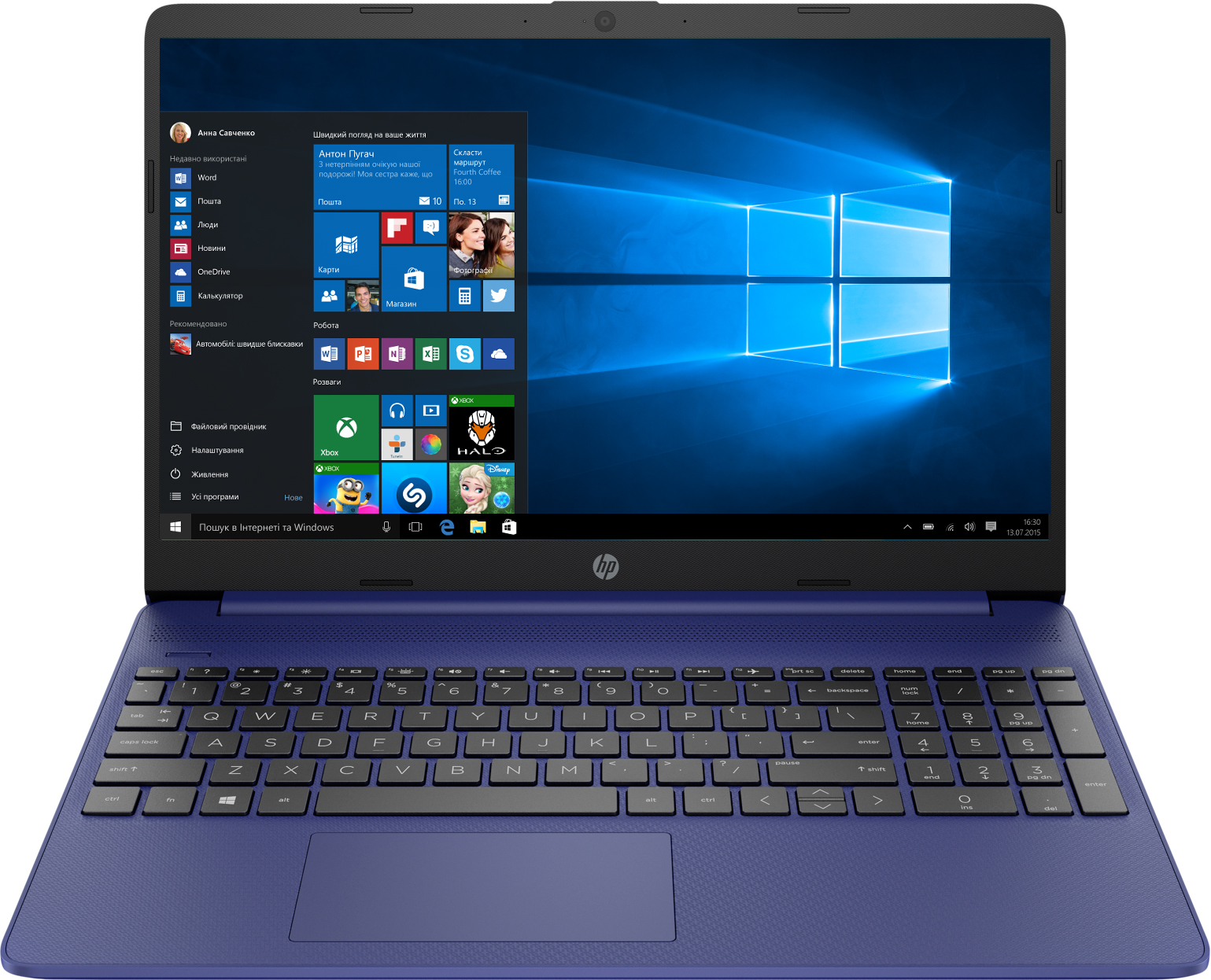 

Ноутбук HP Laptop 15s-eq1171ur Indigo Blue
