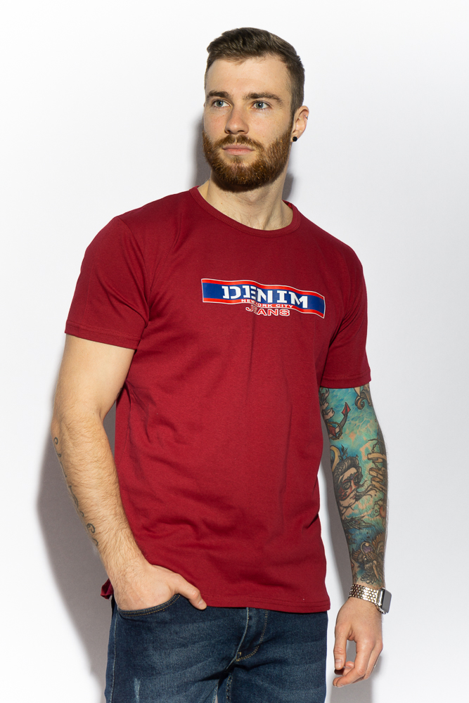 

Футболка denim 85F345 (Бордо) M