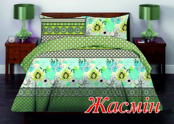 

Постельное белье HomeLine Жасмин Полуторный украина, бязь