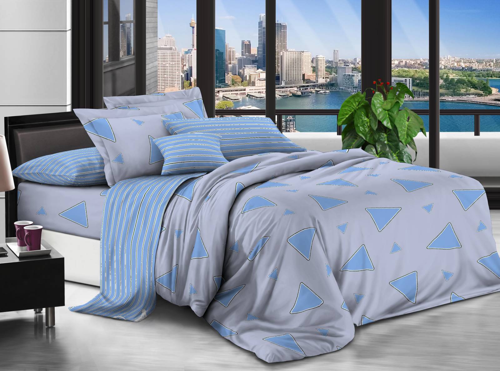 

Постельное белье MirSon №106 Paula 2 King Size италия, бязь