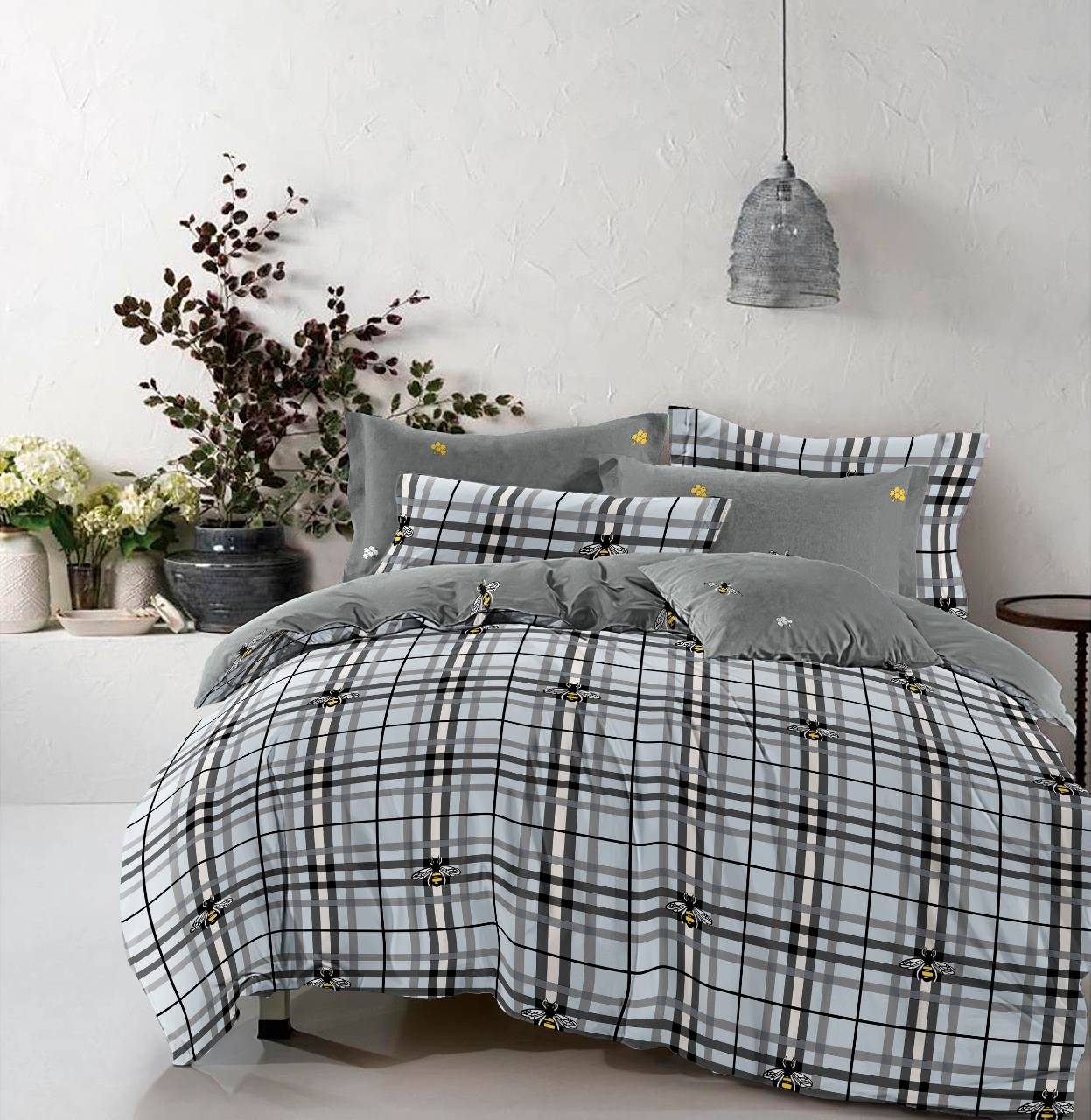 

Постельное белье MirSon 17-0437 Bee King Size италия, бязь