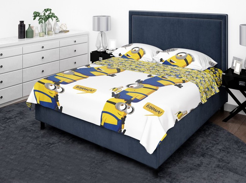 

Постельное белье MirSon 17-0506 Minions Евро италия, бязь