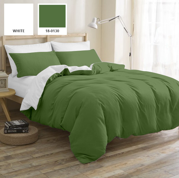 

Постельное белье MirSon Green Diego (11-2107+18-0130) Семейный италия, бязь