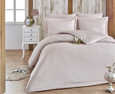 

Постельное белье Hobby Exclusive Diamond Damask бежевый Евро турция, сатин жаккард