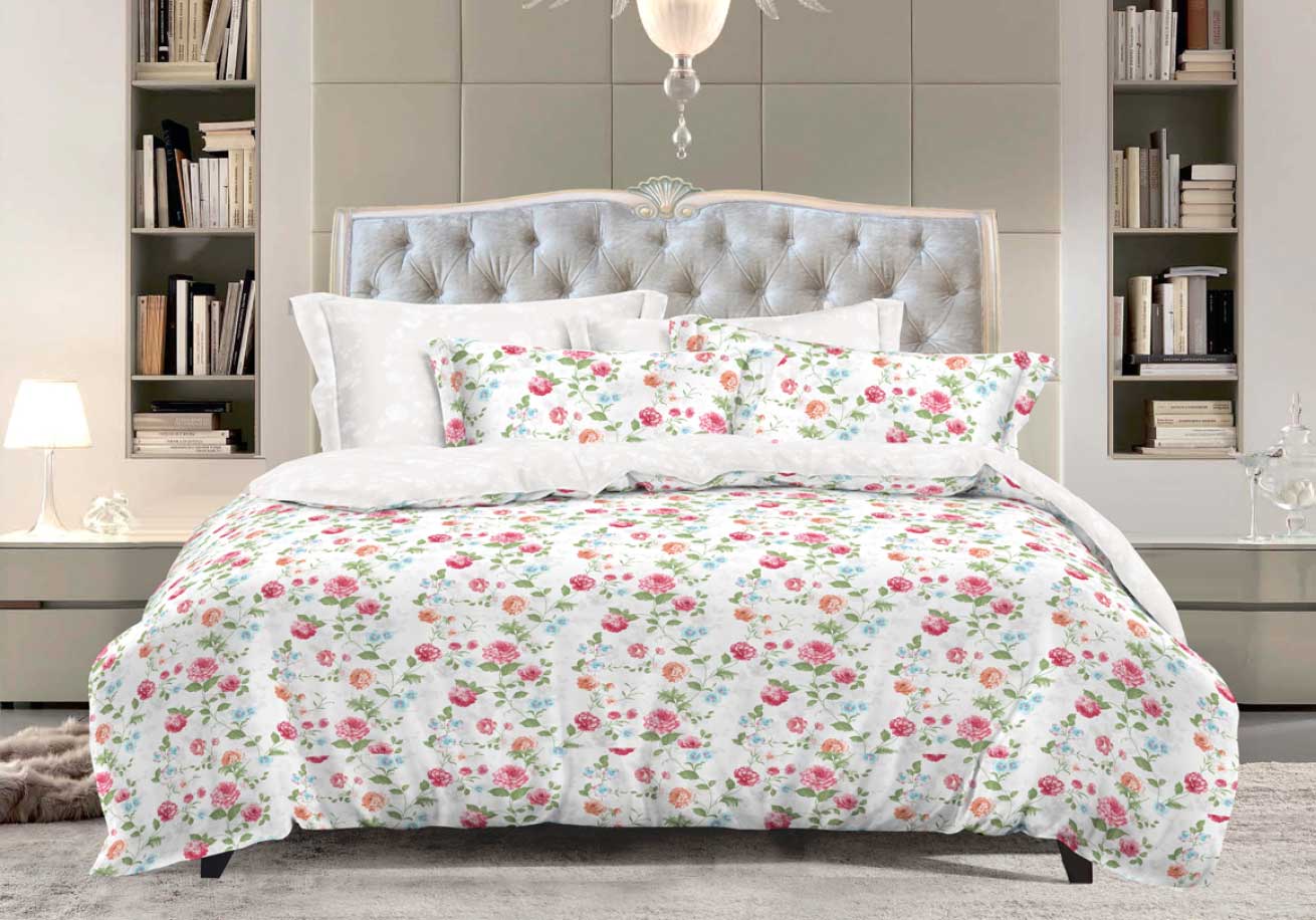 

Постельное белье Home Line Эмили new Семейный (50х70) 2 пододеяльника украина, сатин