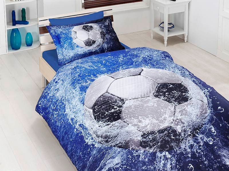 

Постельное белье First Сhoice Football Полуторный турция, сатин 3d