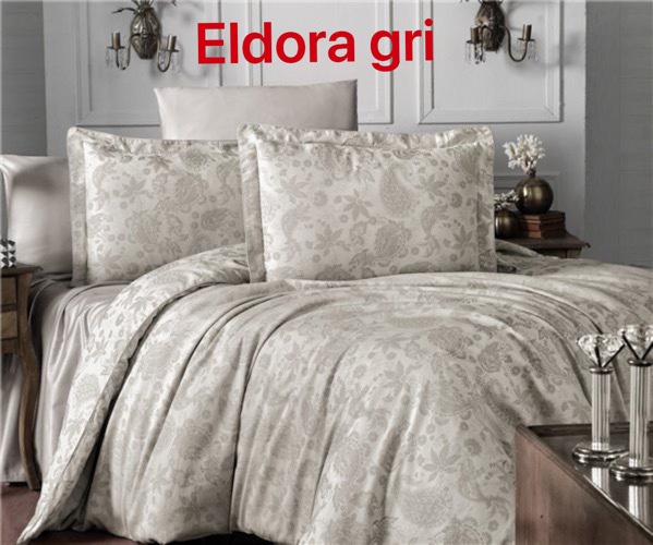 

Постельное белье Altinbasak Eldora Gri Евро турция, жаккард