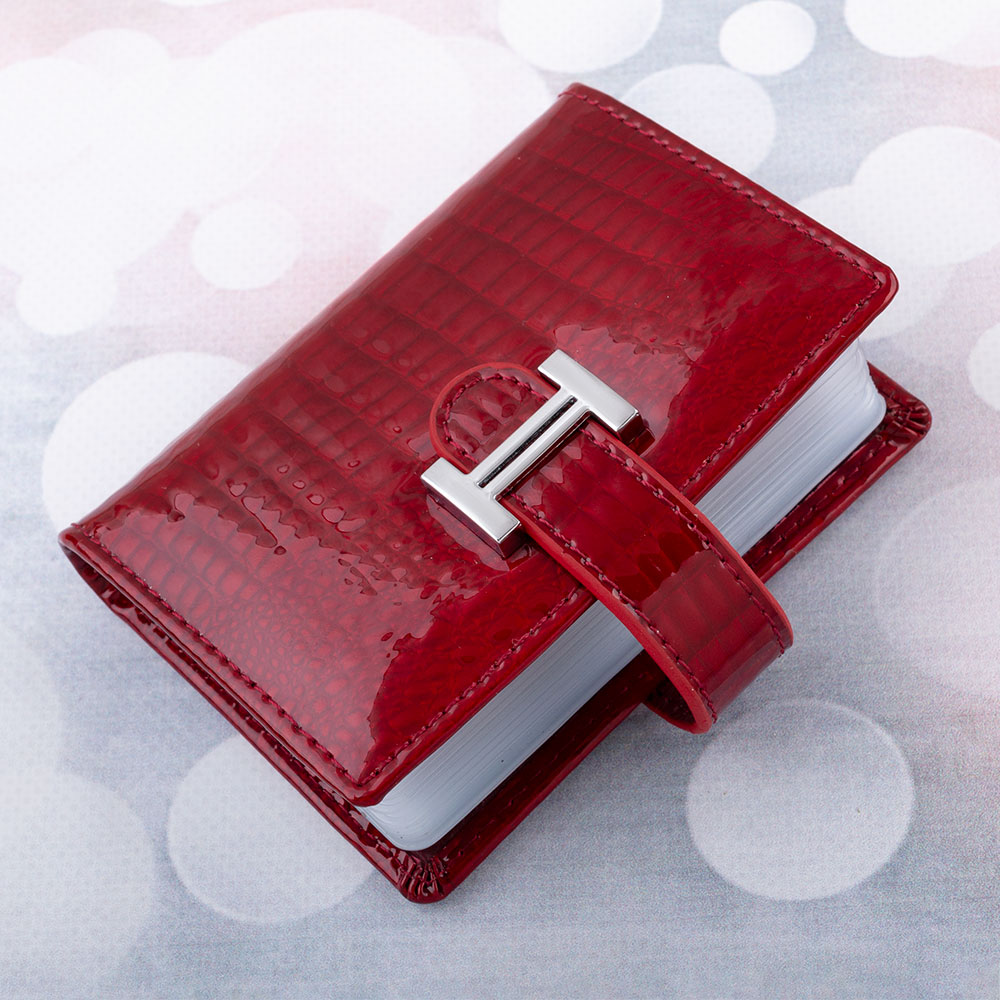 

Кожаная визитница KAFA с блокировкой RFID-сигналов, красная (M2-21/1)