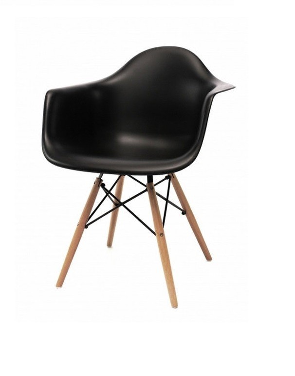 

Стул обеденный Accord AC 018W Eames Chair черный 620x480x810 мм