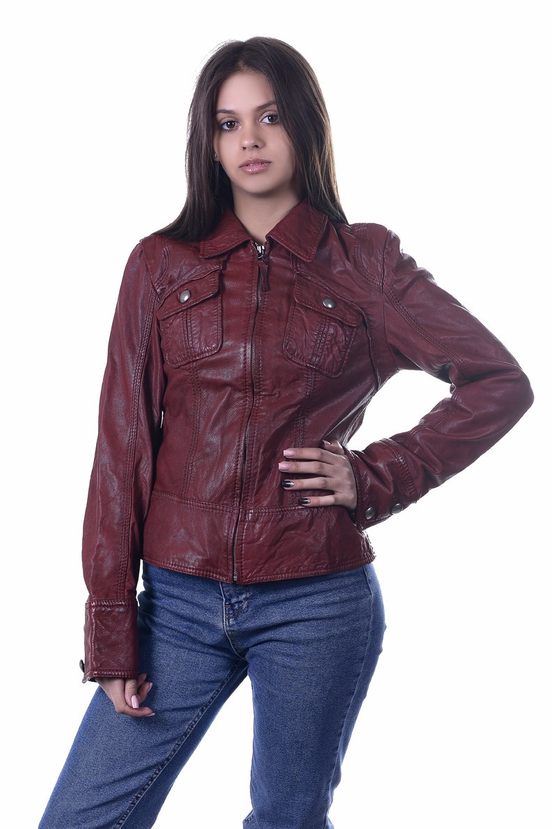

Куртка JCC Collection XS Бордовая (6465)