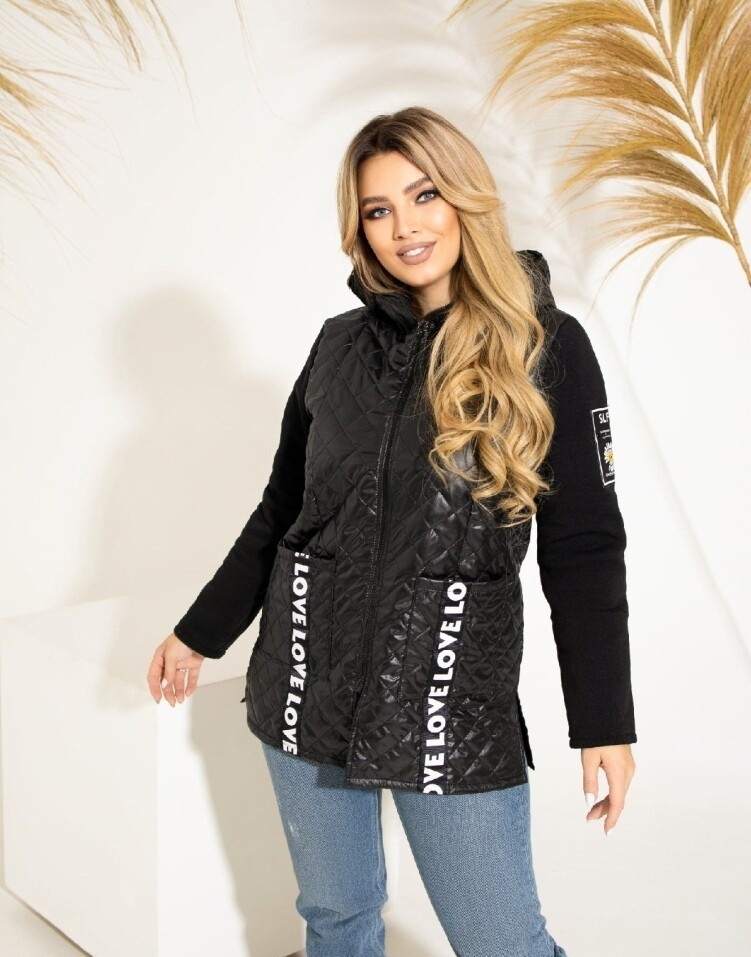 

Куртка деми Fashion FМ-6758 Черная р.48-50 015035