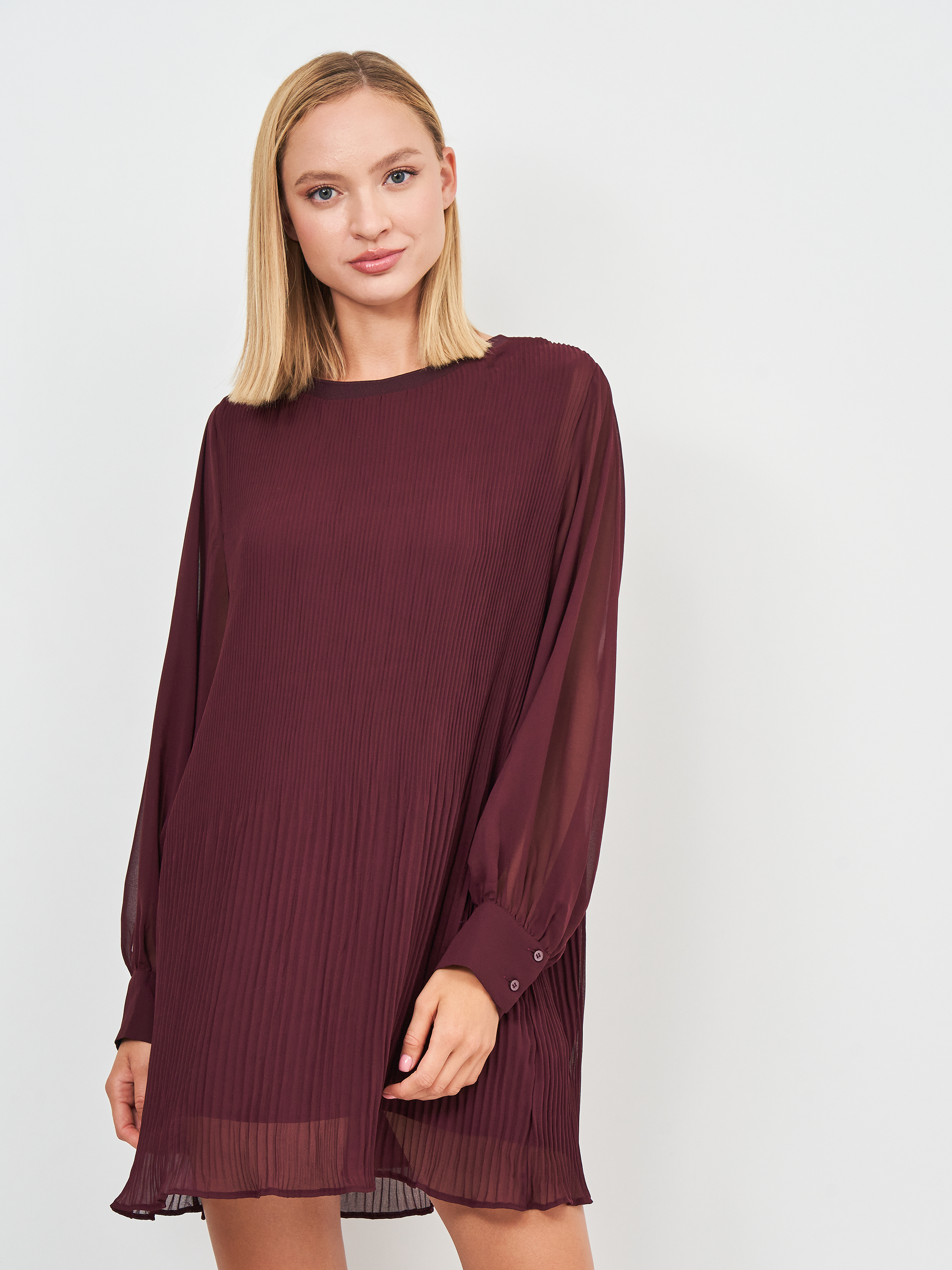 

Платье Zara 4886/290/605  Баклажановое, Платье Zara 4886/290/605 L Баклажановое