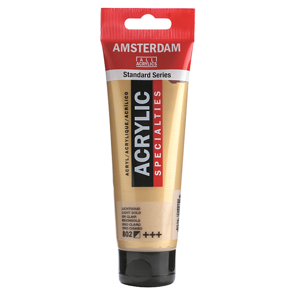 

Краска акриловая AMSTERDAM 120 мл (802) Золотой светлый (17098022)