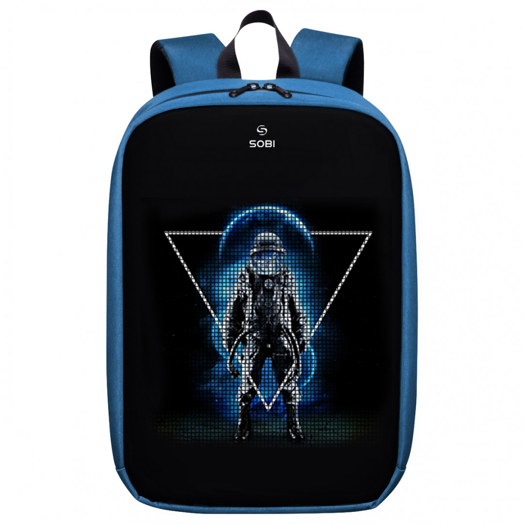

Рюкзак Sobi Pixel Max SB9703 Blue с LED экраном Синий