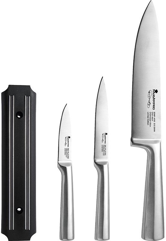 

Набор 3 кухонных ножа Bergner MasterPro и магнитная планка