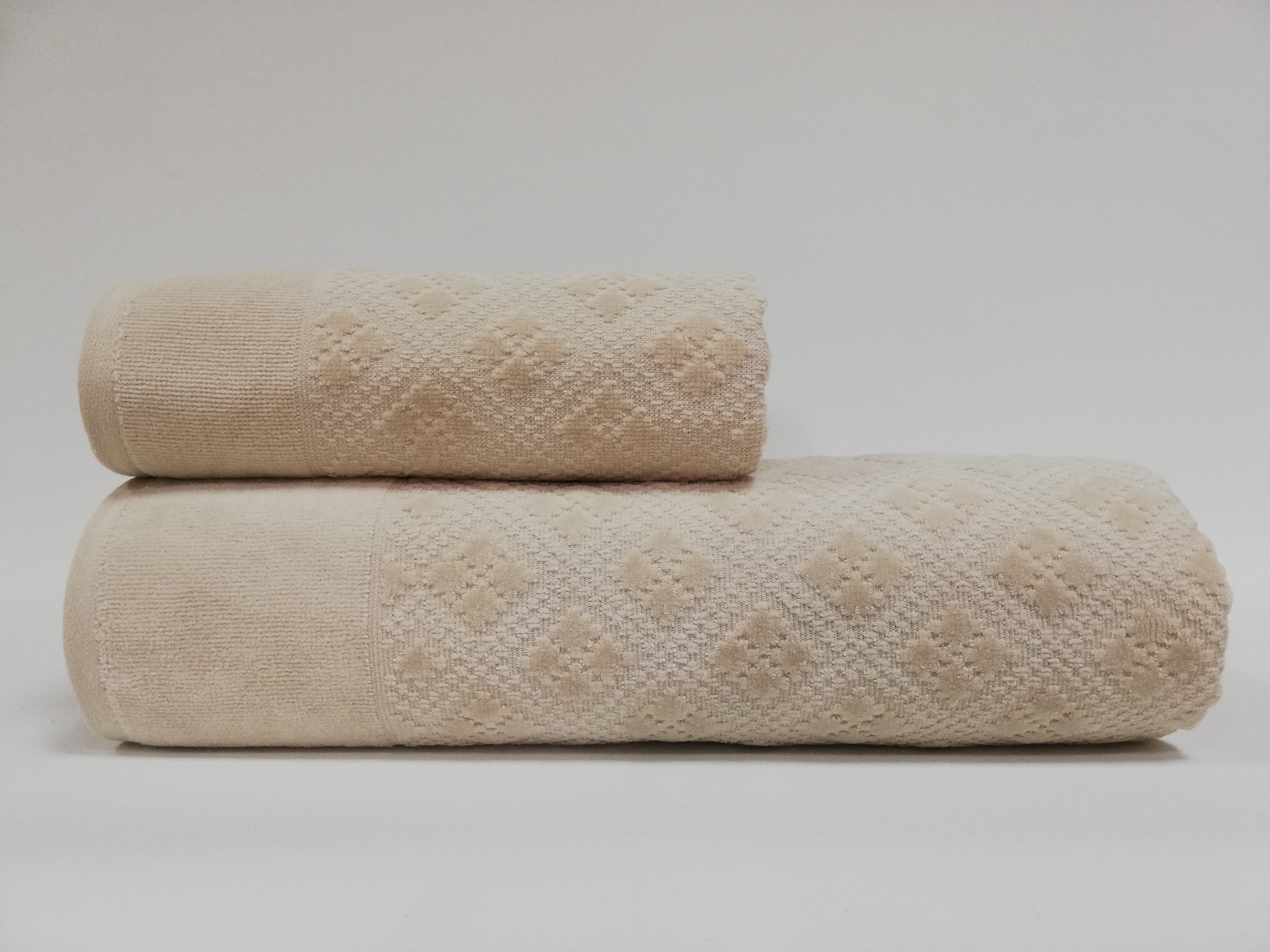 

Набор полотенец Cotton Box Class Clerica 50x90+90x150 Pink турция, жаккард велюр