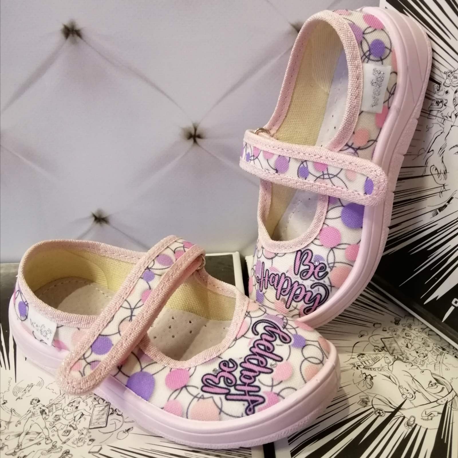 

Тапочки для девочки Waldi 360-440 розовые р.25-16,4 см