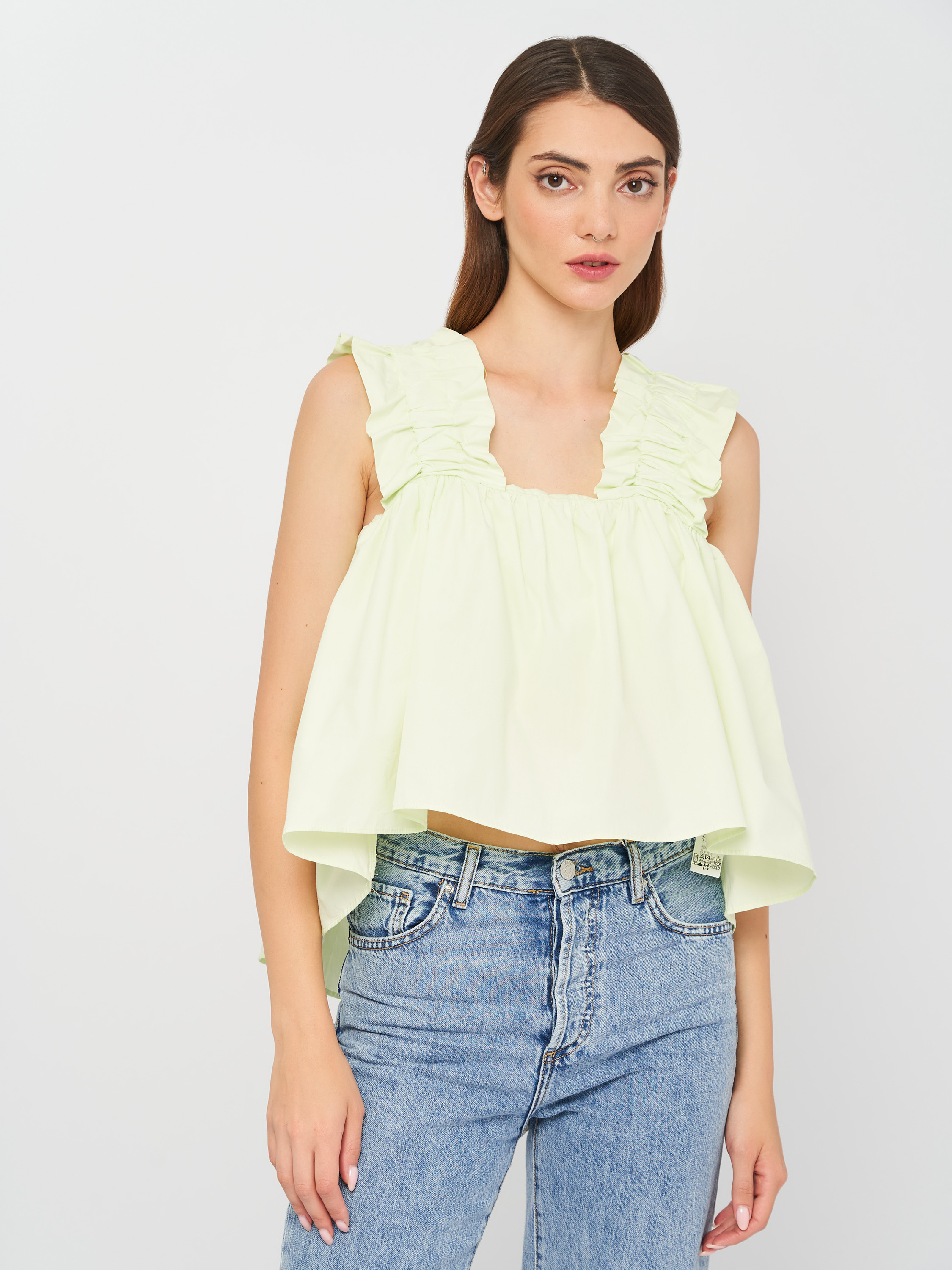 

Топ Zara 7773/255/520  Салатовый, Топ Zara 7773/255/520 XS Салатовый