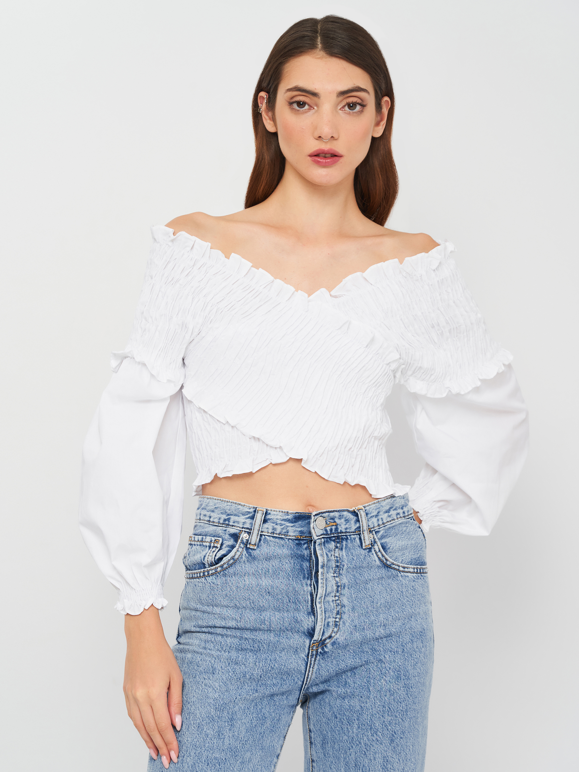 

Блузка Zara 8131/201/250 S Белая
