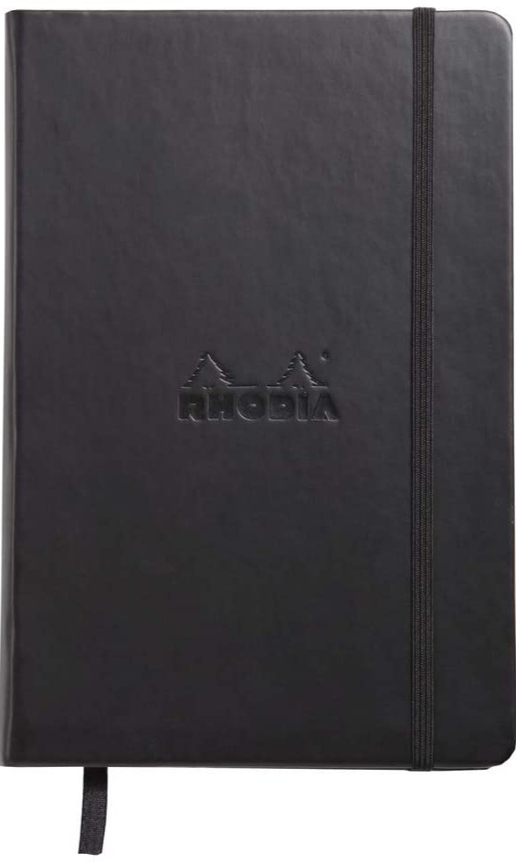 

Блокнот Rhodia Webnotebook A5 14 х 21 см чорний в лінію