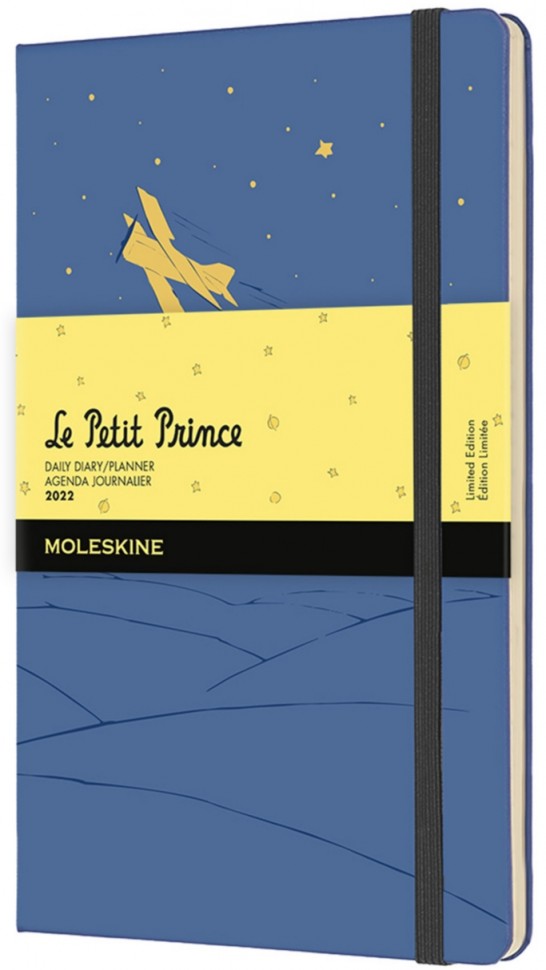 

Щоденник Moleskine Le Petite Prince на 2022 рік середній 13 х 21 см синій