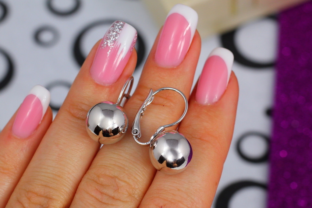 

Серьги Xuping Jewelry шарик 10 мм серьга 2 см серебристые