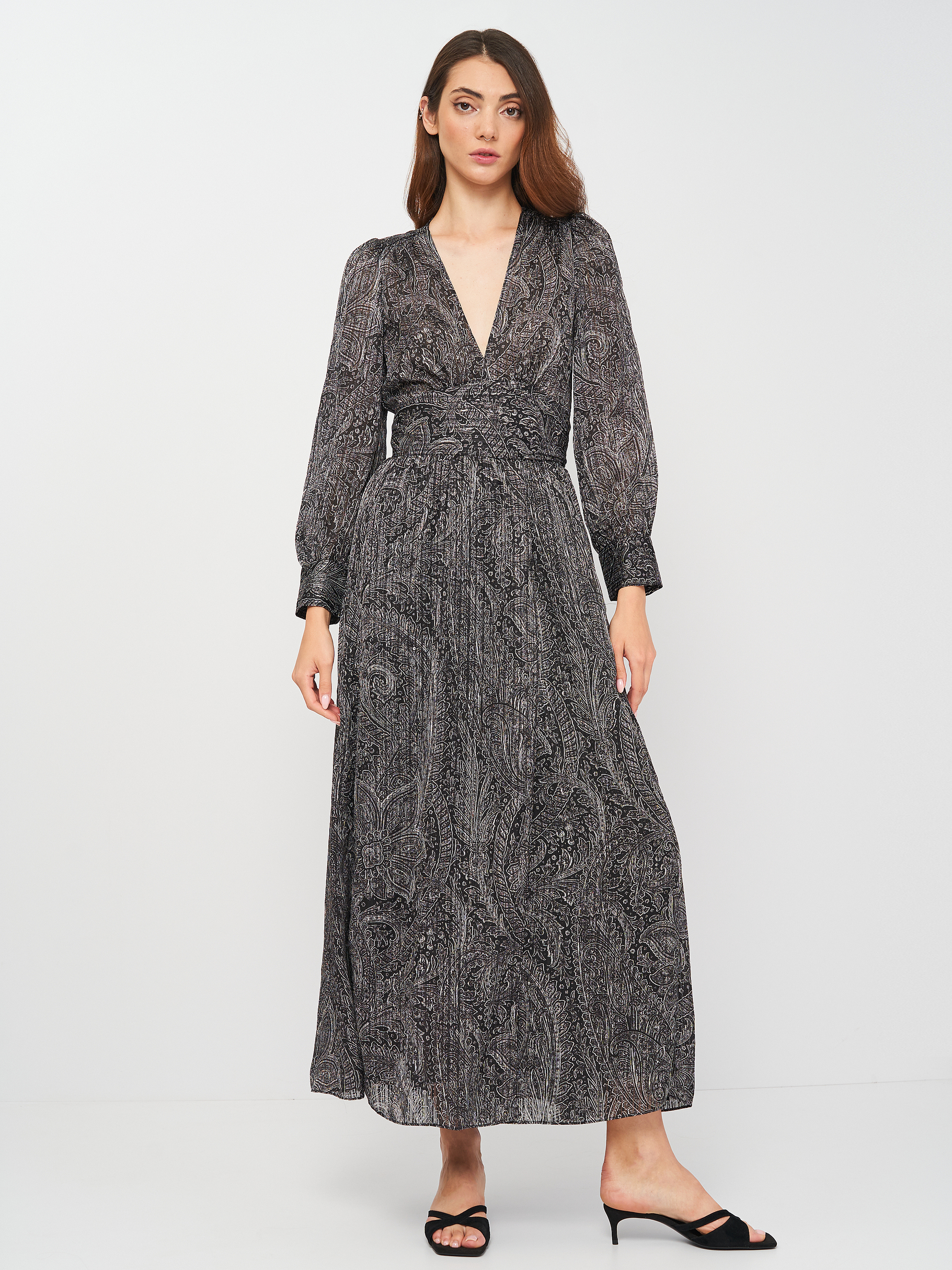 

Платье Zara 8212/035/800 XS Черное с белым
