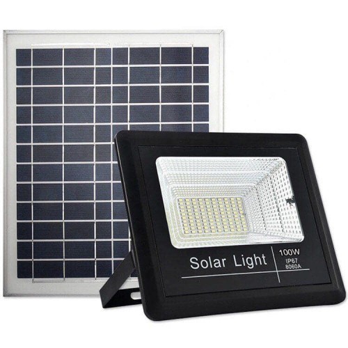 

Уличный светодиодный LED прожектор FOYU 200W на солнечных батареях с пультом
