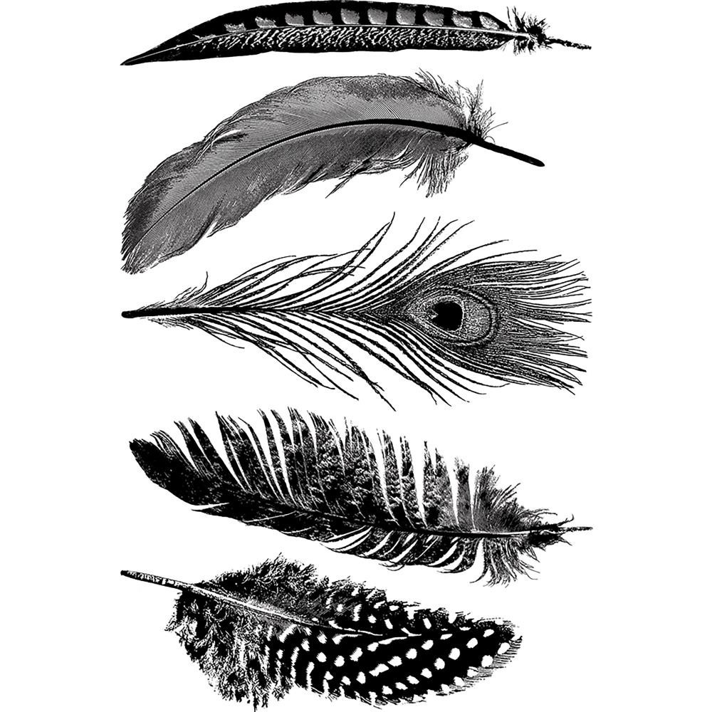 

Штамп Feathers