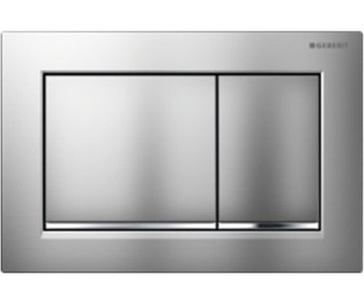 

Смывная клавиша GEBERIT Sigma30 двойной смыв, хром матовый