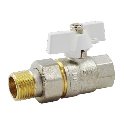 

Кран американка FADO NEW PN40 3/4" с белой ручкой