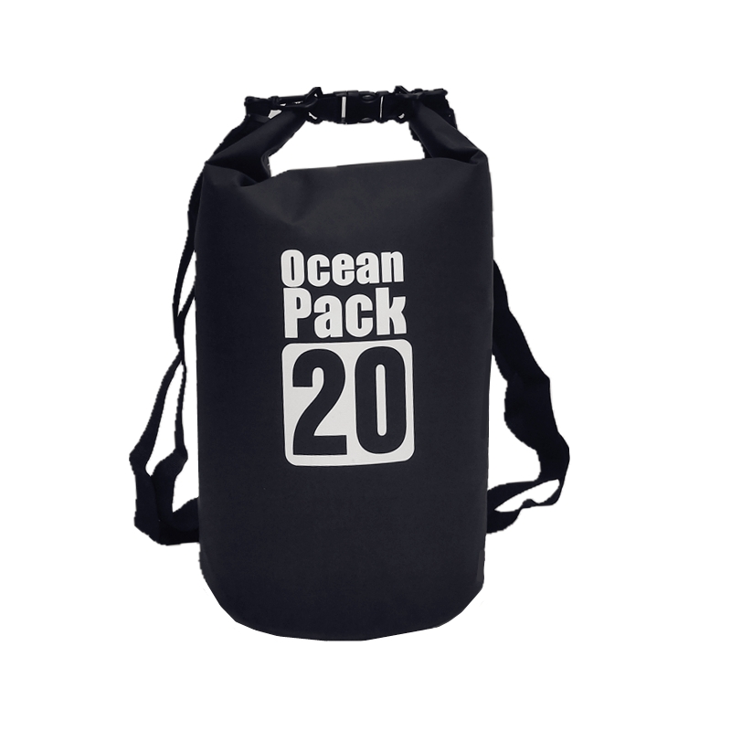 

Водонепроницаемая сумка рюкзак гермомешок с шлейкой на плечо Ocean Pack 20 л Black (553582159)