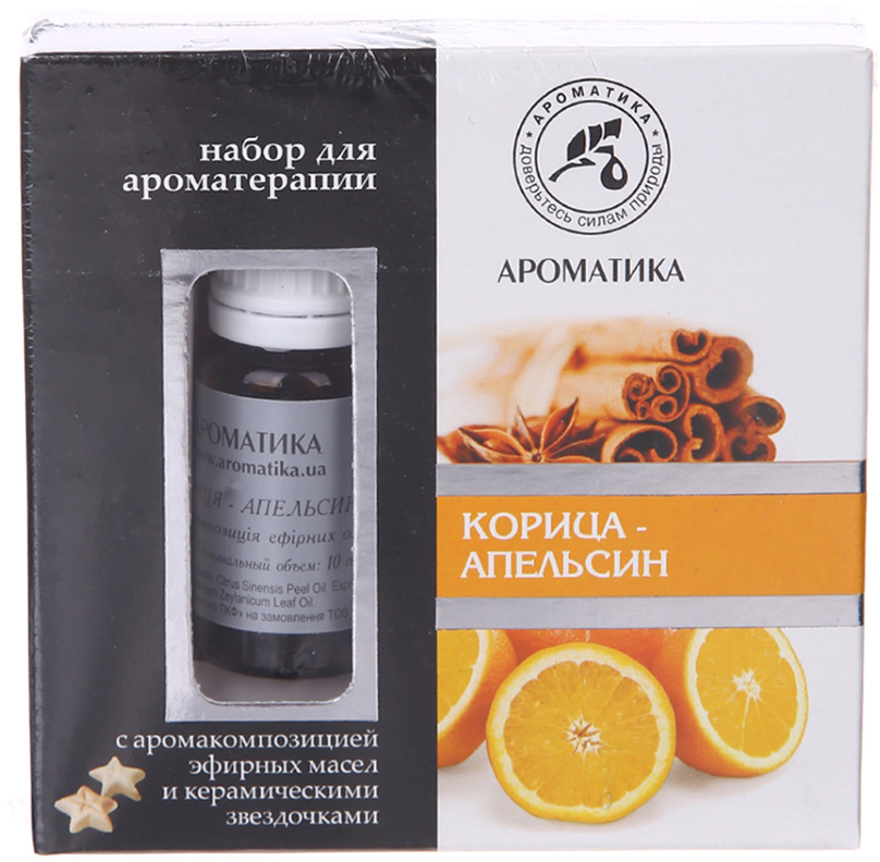 Набор для ароматерапии Ароматика Корица-апельсин керамические звездочки ...