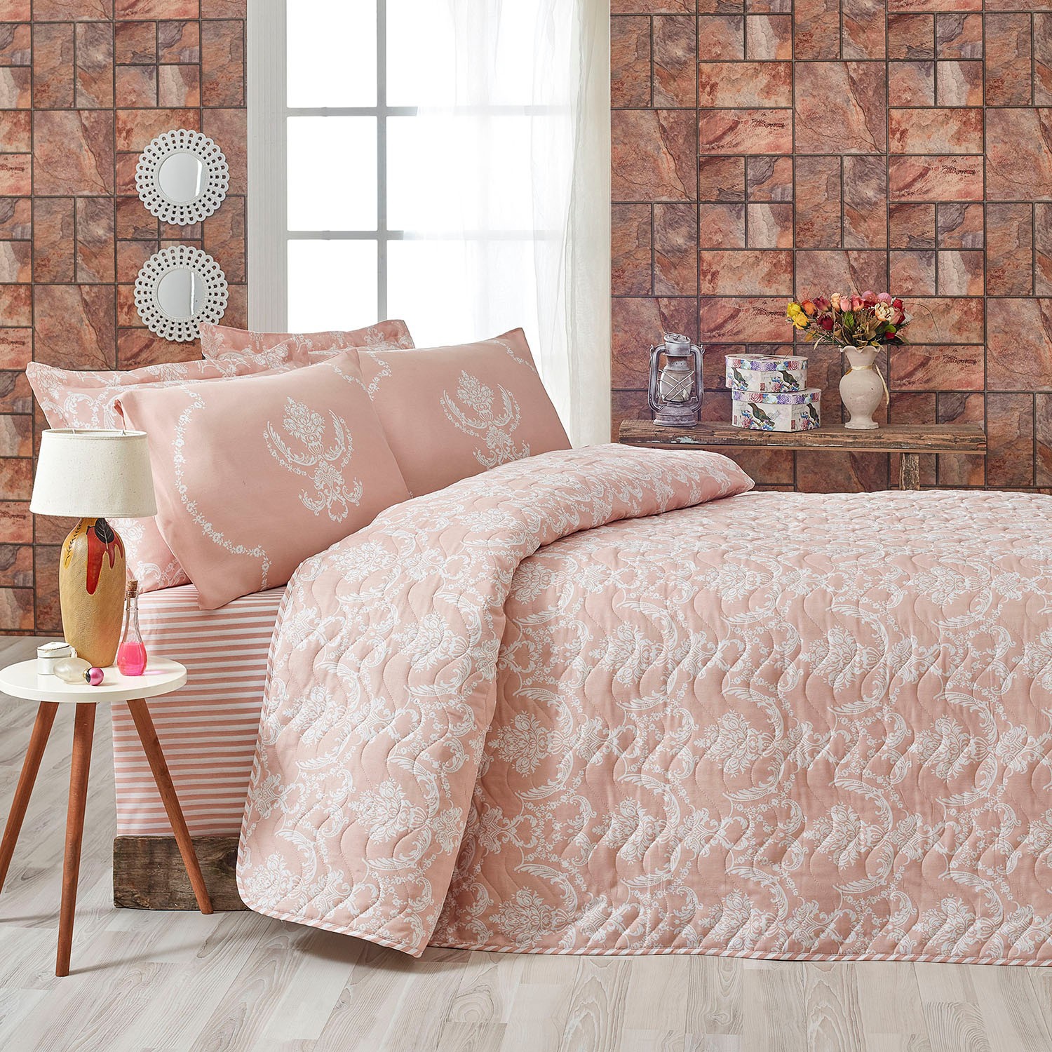 

Покрывало Eponj Home Pure Pudra 160х220 см турция, хлопок